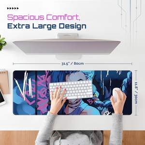 <span class=keywords><strong>Mouse</strong></span> <span class=keywords><strong>Pad</strong></span> Gamer Personalizado com Superfície de Desenho Animado, Resistente à Água, Antirriscos, Proteção contra Radiação, Borracha Natural para Laptop - Product Image 2