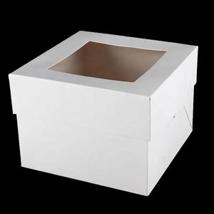 Cajas Blancas para Pastel de Invitados en Tamaños de 4, 6, 8 y 10 Pulgadas para Bodas y Fiestas - Product Image 6