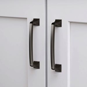 WEKIS High Quality Zinc Matte <b>Black</b> Cabinet Hardware New Design American Style Bedroom Kitchen Handles Cup Dresser Drawer - Product Image 1