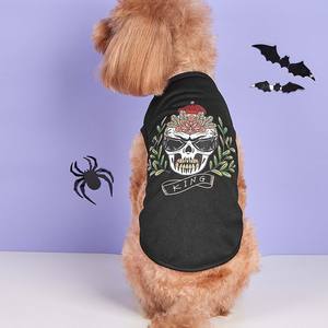 Pola kustom lembut nyaman berbagai gaya hewan peliharaan kostum bermain peran Halloween grosir pakaian anjing - Product Image 5