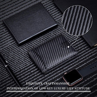 Portefeuille porte-cartes en cuir véritable, minimaliste, avec blocage RFID, pour hommes et femmes, personnalisable