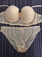 Ensembles soutien-gorge et slip grande taille pour femmes 80 85 90 C D E Lingerie fine sexy en dentelle pour femmes