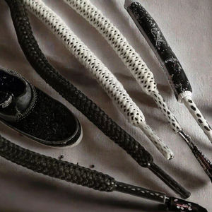 Cordones de lino y algodón redondos y resistentes de <span class=keywords><strong>Travis</strong></span> Scott para calzado informal, compatibles - Product Image 3