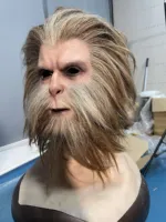Masque en silicone Monkey King Sun Wukong, réaliste, pour cosplay, accessoire de théâtre