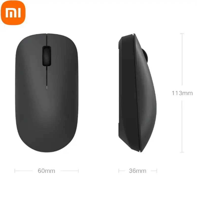 New Xiaomi Wireless Mouse Lite 2.4GHz 1000DPI Ergonomic Optical Portable Computer Mouse USB Receiver Office Game Mice For PC Lap
