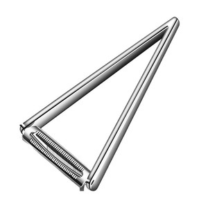 ที่ปอกเปลือกสแตนเลส 304 รูปสามเหลี่ยม มีดอเนกประสงค์สำหรับผลไม้และผัก เครื่องมือครัวพกพา - Product Image 2