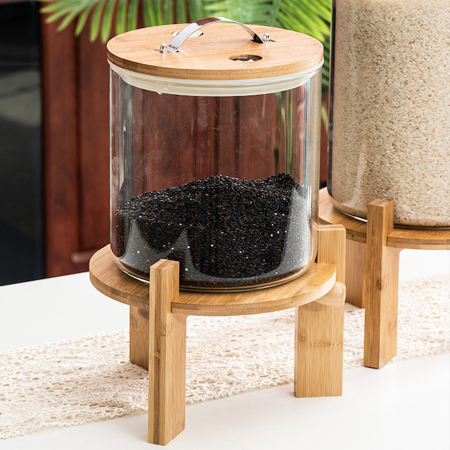 ZPSHYD Baril de Stockage de Riz Polyvalent D'une Capacité de 2 kg : Récipient à Céréales Hermétique Sans BPA avec Couvercle de Tasse à Mesurer Pratique pour les Céréales, la Farine et ZPSHYD Baril de Stockage de Riz Polyvalent D'une Capacité de 2 kg : Récipient à Céréales Hermétique Sans BPA avec Couvercle de Tasse à Mesurer Pratique pour les Céréales, la Farine et