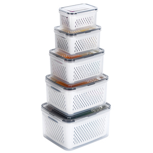 12 Pieces Quality BPA Free Plastic Food Drink Packaging Food <b>Storage</b> Boxes <b>Containers</b> With Lids for Kitchen - Product Image 1