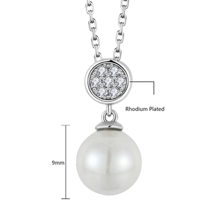 Bijoux en argent sterling 925 avec pendentif en perles scintillantes <span class=keywords><strong>de</strong></span> conception classique pour femmes - Product Image 6