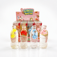 Jouet souple en forme de bouteille de vaseline, jouet anti-stress à remontée lente ultra-transparent, jouet décoratif à presser en forme de fruit mignon pour cadeau