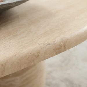 Tavolino da Caffè Moderno Minimalista in Travertino con Texture in Pietra Naturale, <span class=keywords><strong>Rettangolare</strong></span>, per <span class=keywords><strong>Arredamento</strong></span> <span class=keywords><strong>Soggiorno</strong></span> - Product Image 1