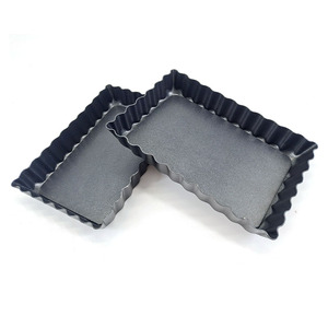 Padella tegame per torte in acciaio al carbonio in alluminio antiaderente da 8/10 pollici con fondo rimovibile - Product Image 1