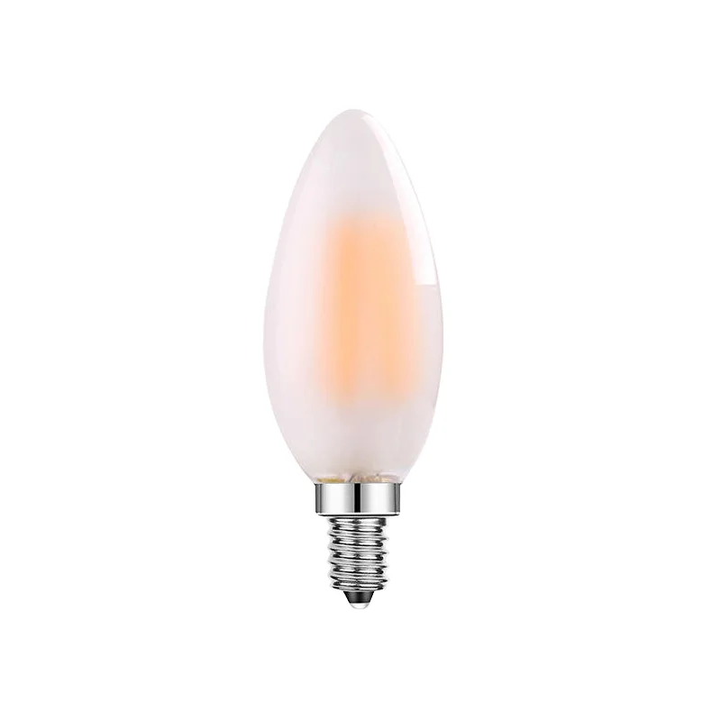 AC110V E14 2700K Warm White C35 LED Filament Bulb Glass Globe for Residential Use