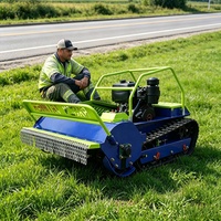 Meilleures ventes USA/UE : Tondeuse à fléaux télécommandée robuste pour véhicules, avec brevet 45 °   Conception de piste de ski. Tondeuses à gazon : prix de gros maintenant