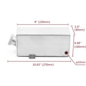 Aosu - Botella de Aluminio para Limpiaparabrisas de Automóvil, 1.7L, con Tanque Auxiliar, Recipiente Ventilado para Refrigeración - Product Image 1