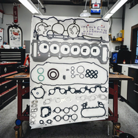 Kit Gasket Overhaul Mesin Lengkap OE 04111-66054 untuk Mesin Bensin 1FZ-FE 4.5L Cocok untuk Land Cruiser Seri 80