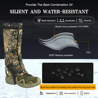 Guêtres de protection GAF personnalisées en tricot silencieux, imperméables, camouflage, pour la chasse, la randonnée et les activités de plein air