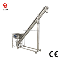 Konveyor Sekrup Tipe U DZJX Food Grade Tahan Api Anti-Bakteri Diameter Spiral 100-1250mm untuk Granul Pupuk