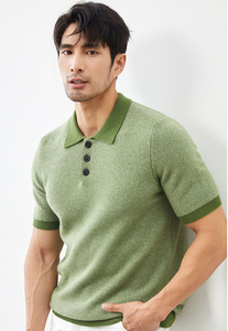 Vente <span class=keywords><strong>en</strong></span> gros d'usine de vêtements tricotés <span class=keywords><strong>en</strong></span> cachemire pour hommes à la mode pull à manches courtes polos <span class=keywords><strong>en</strong></span> <span class=keywords><strong>laine</strong></span> de grande taille pour hommes - Product Image 4