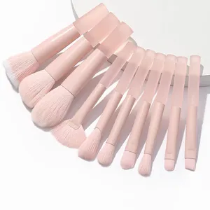 Mới Đến 10Pcs Du Lịch Trang Điểm Bàn Chải Thiết Lập Mềm Make Up Bàn Chải Thiết Lập Trang Điểm Công Cụ Phụ Kiện