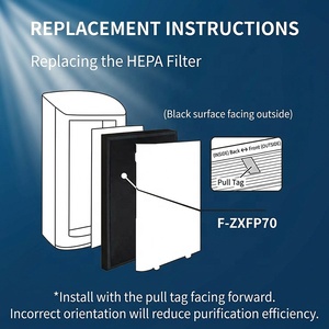 Filtre HEPA de remplacement pour <span class=keywords><strong>purificateur</strong></span> <span class=keywords><strong>d</strong></span>'<span class=keywords><strong>air</strong></span> F-ZXFP70 436x265x50mm Compatible avec les séries F-VXE60 F-VXF65 F-VXF70 - Product Image 6