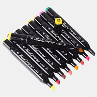 Ensemble de stylos marqueurs permanents pour étudiants, pointe fine, non toxiques, 168 couleurs, marqueurs de dessin, pointe pinceau