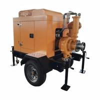 Pompe à eau portable à haute pression diesel Euro 5 avec réservoir de carburant pour l'irrigation et le déshydratation