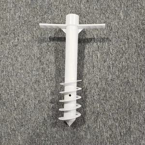 Support de <span class=keywords><strong>parapluie</strong></span> extérieur en plastique, 1 pièce, de haute qualité, vente en gros, robuste, ancre de sable, avec 3 vis en spirale pour Parasol de plage - Product Image 5