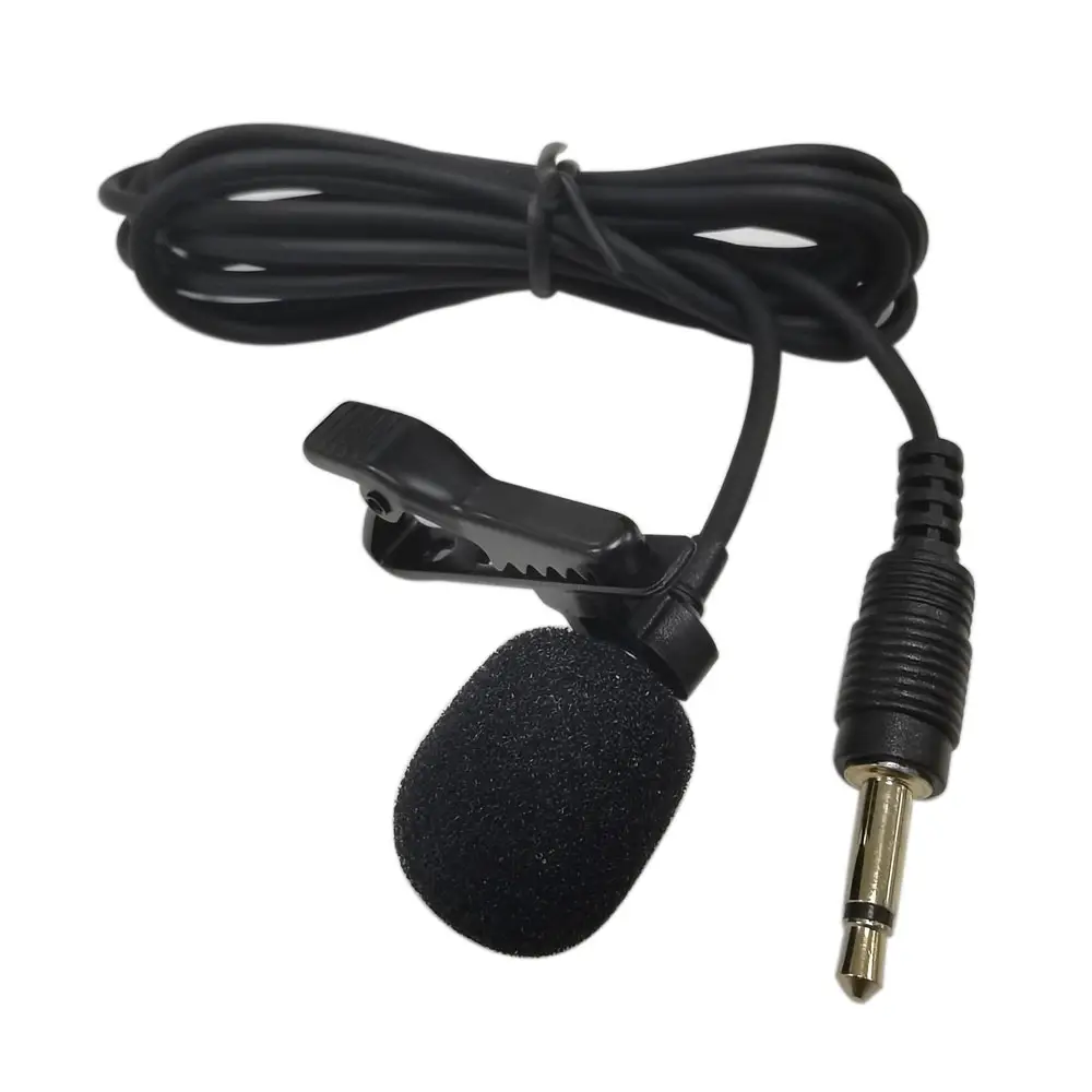 Mikrofon komputer rekaman kabel USB klip pada, mikrofon 3.5mm untuk Tiktok siaran langsung pengurang kebisingan