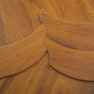 Parquet en <span class=keywords><strong>bois</strong></span> de teck sur mesure, motif de feuilles d'arbre, parquet en <span class=keywords><strong>bois</strong></span> dur multicouche pour villa de luxe et hôtel - Product Image 3