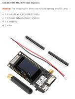 Module Wi-Fi LoRa32 V2.1_1.6 ESP32 433/868/915MHz avec écran OLED 0,96 pouce et carte SD, pièces et accessoires RC pour FPV, modules sans fil Wi-Fi Bluetooth