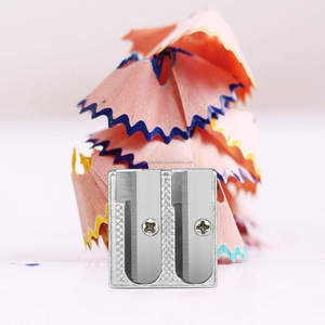 <span class=keywords><strong>Taille</strong></span>-<span class=keywords><strong>crayon</strong></span> diagonal de <span class=keywords><strong>luxe</strong></span> transparent en plastique et métal avec 2 trous pour enfants - Product Image 5