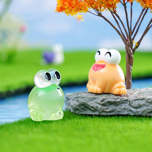 Mini grenouilles lumineuses qui brillent dans le noir, figurines d'animaux en résine pour paysage de mousse, jardin, terrarium, bricolage, décoration artisanale - Product Image 4