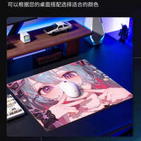 Grand tapis de souris professionnel en verre trempé givré personnalisé pour filles, idéal pour le gaming et les accessoires de bureau
