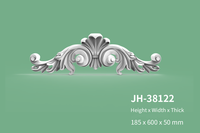 Polyuréthane Onlays Pu Appliques Décoration Murale Pu Sculpté Coin Moulage Onlay Sculpture Appliques pour La Décoration En Gros