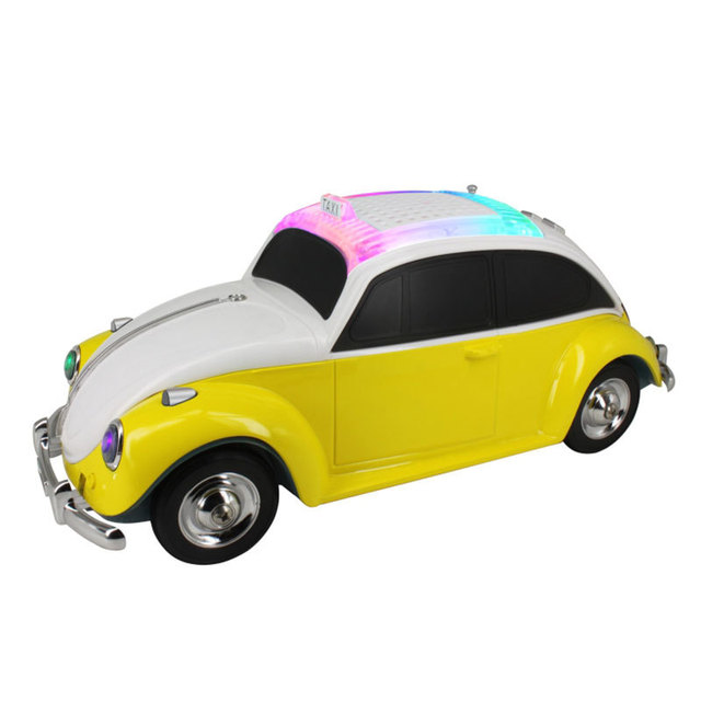 Foreign Trade Cross-border Gift Subwoofer Beetle Car Model for Speaker Home Multi-play Mode Built-in Mic Voice Prompt Call