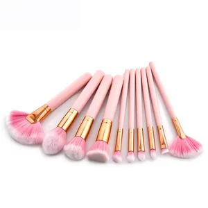 4/10pcs Makeup Brushes Set Eyebrow Eyeliner Foundation Brush pincel maquiagem Powder Make Up Blush Professional cosmetic brush