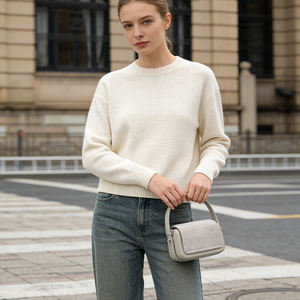 Bolso de Hombro de Gamuza para Mujer, Mini Bolso de Mano con Asa Superior, Logotipo Personalizado OEM - Product Image 1