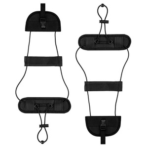 Sangle élastique pour bagages en nylon 1M avec boucle en plastique noir, renfort pour valise et sac à dos, fixation de sécurité en forme de croix - Product Image 3