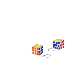 <b>Mini</b> 3x3 Rubik's Cube Keychain 35mm Six Color Printed Brain Teaser Toy For Teens Unisex - Product Image 4