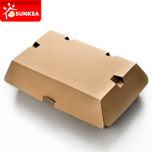 2 burger kraft paper ripple burger box