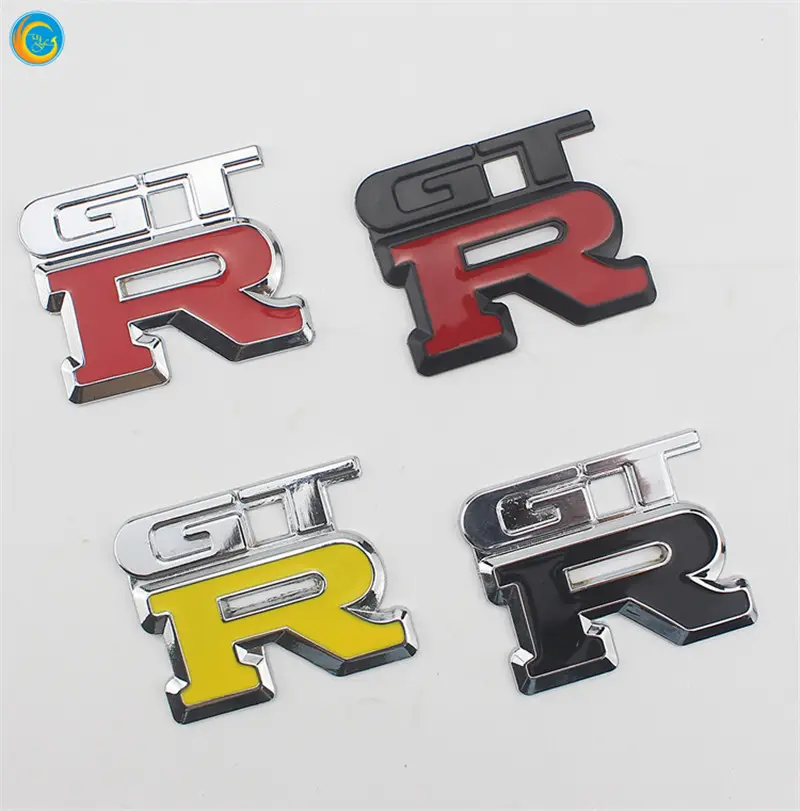 Nameplatesticker Manufacture Custom Logo Waterproof Adhesive 3D Metal Nickel Logo Sticker For Machine Car emblems