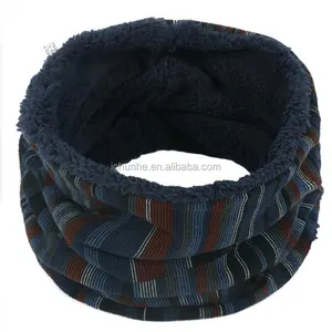 girls women winter neck warmer scarf infinity scarves snood heavy knitted sherpa lined plush gaiters