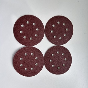 Sıcak satış 125mm 8 delik alüminyum oksit cırt cırt yuvarlak zımpara disk ahşap için zımpara disk - Product Image 4