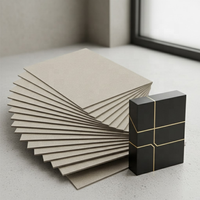 Plaques de carton gris non couché 1mm 2mm 3mm, carton de designer, fournitures artistiques, recyclable, anti-ondulation pour la modélisation