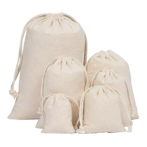Recyclable Organic Small Canvas Cotton Drawstring Bags 4*6 Inch for <b>Food</b> Seed Cotton <b>Pouches</b> - Product Image 6