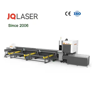 JQLASER T1 Two Chuck Chain Feeding Laser Tube Cutting Machine Laser Cutting Machine