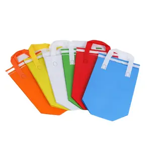 Laminated Non Woven White Reusable Foldable Supermarket Personalized Cheap Shopping Bag With Handle