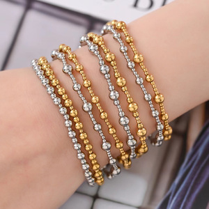 <span class=keywords><strong>Bracelet</strong></span> en acier inoxydable pour <span class=keywords><strong>homme</strong></span> et femme, <span class=keywords><strong>bracelet</strong></span> élastique en <span class=keywords><strong>or</strong></span> <span class=keywords><strong>18</strong></span> <span class=keywords><strong>carats</strong></span> de haute qualité, classique, fourniture AMZ - Product Image 6