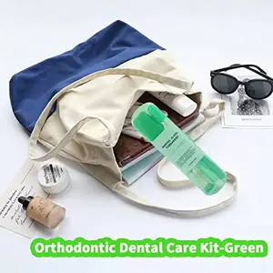 Leichtes orthodontische Zahnbürsten-Kit für Reinigung orthodontische Zahnspangen tragbares Mundpflege-Set